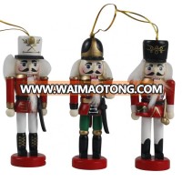 Custom Set of 4 Wholesale Christmas nutcracker wood hanging ornament