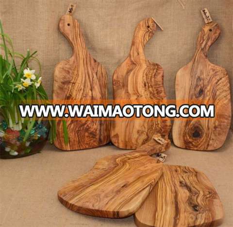 Italian Olive Wood custom cheese wooden cutting board for sale